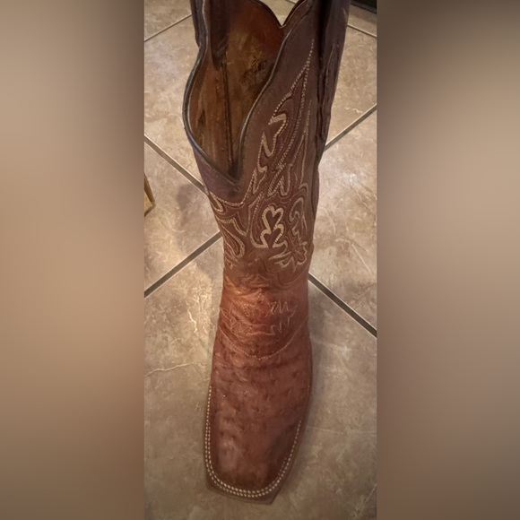 Luccchese 2000 Crepe Lite Exotic Ostrich Boots - Picture 2 of 5